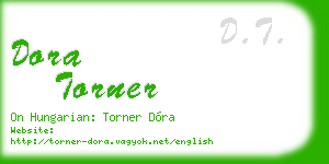 dora torner business card